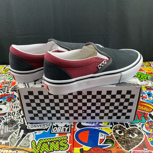 Vans Slip On Asphalt Pomegranate Women's Various Sizes - Picture 2 of 12